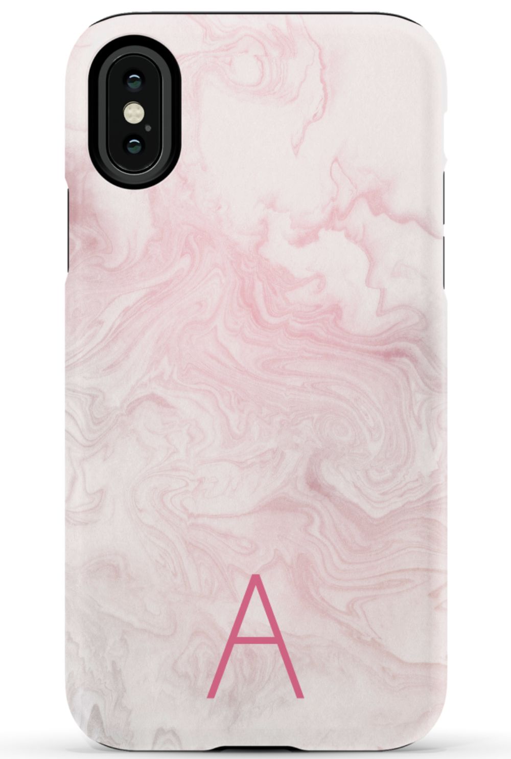 Pink Waves Monogram Phone Case