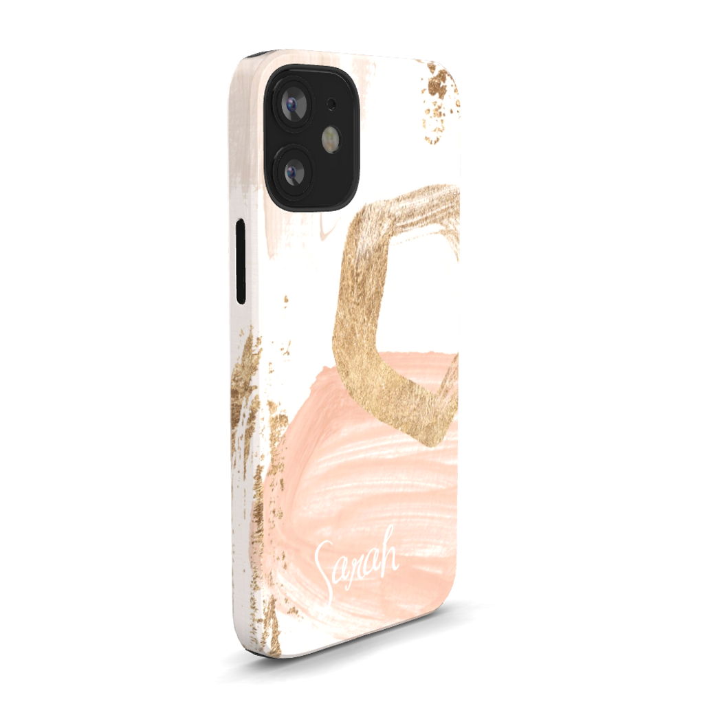 Blush & Gold Personalized Phone Case