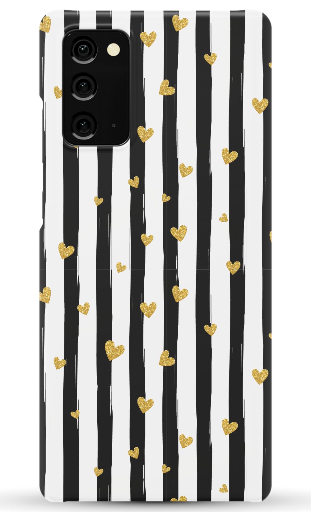 Personalized Stripes & Hearts Phone Case