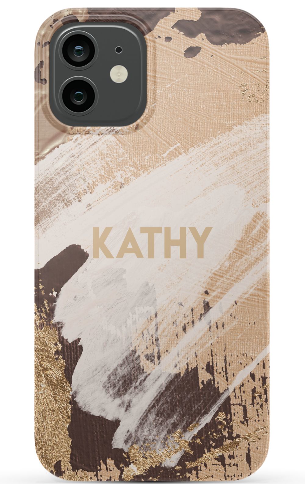 Personalized Beige Paint Phone Case