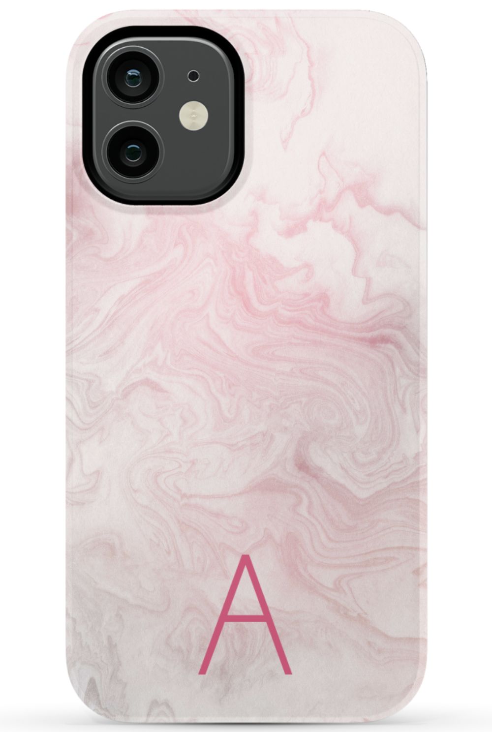 Pink Waves Monogram Phone Case