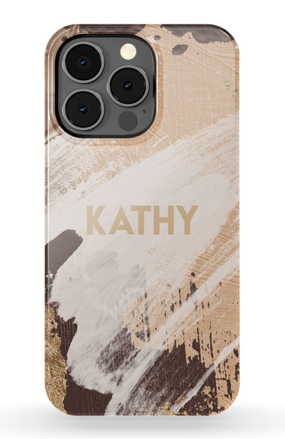 Personalized Beige Paint Phone Case