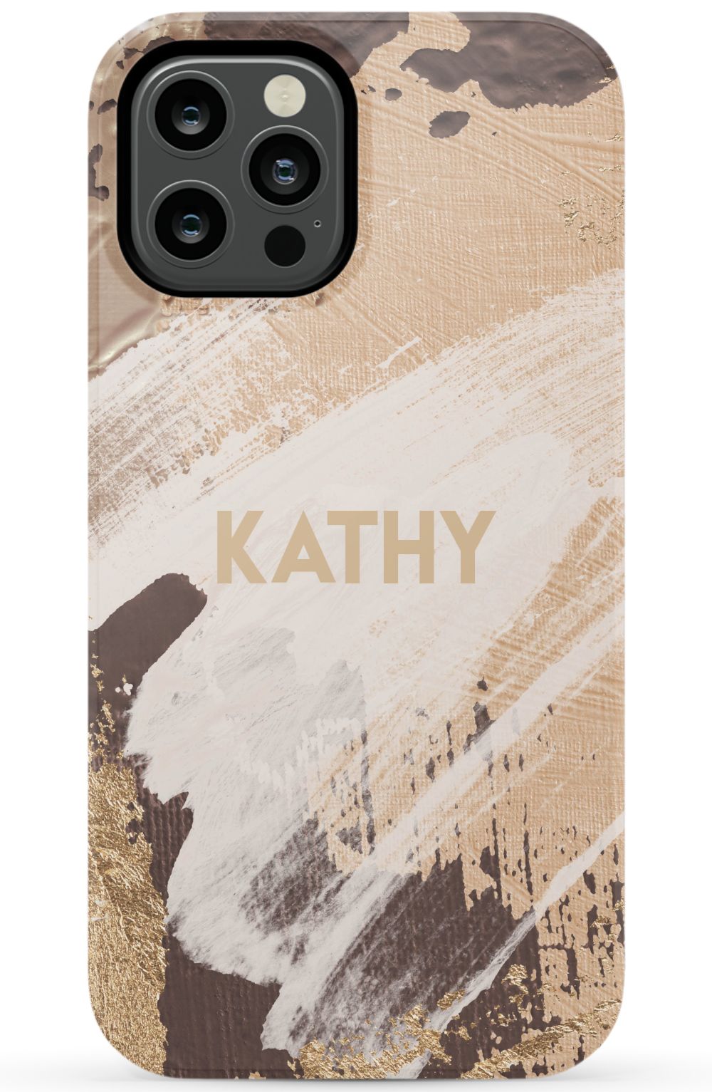 Personalized Beige Paint Phone Case