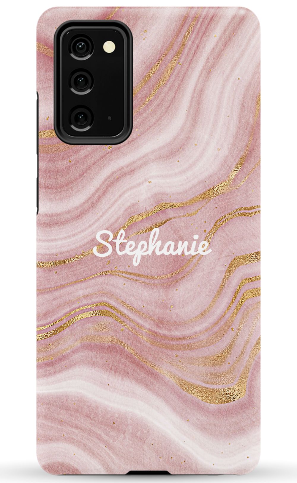 Personalized Pink Gold Emerald Phone Case