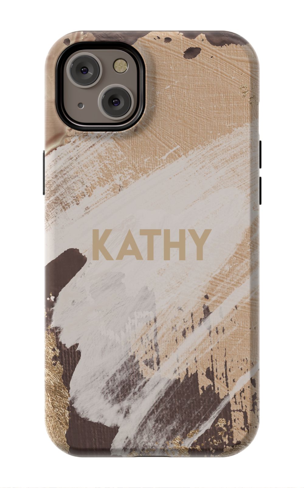 Personalized Beige Paint Phone Case