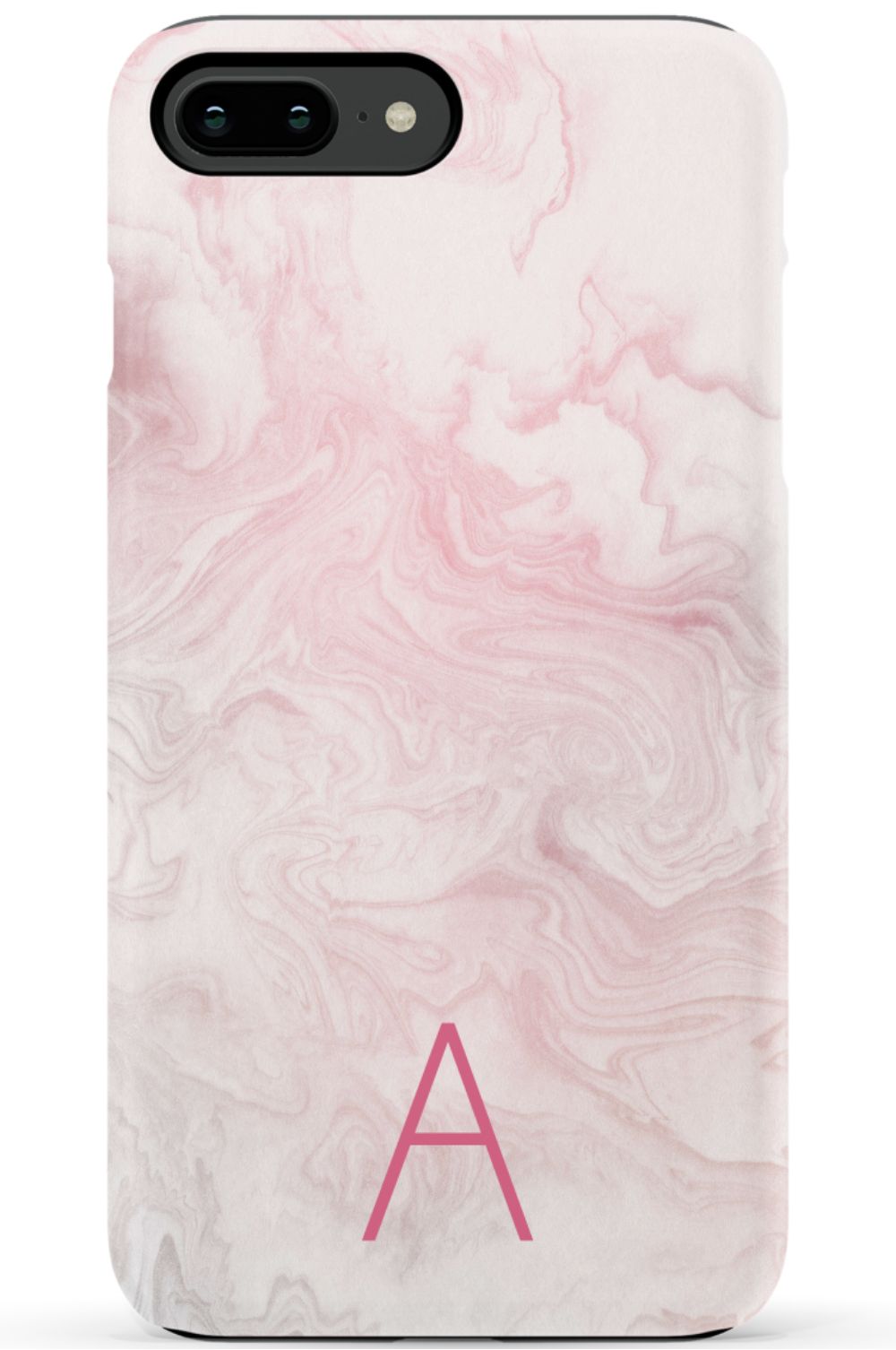Pink Waves Monogram Phone Case