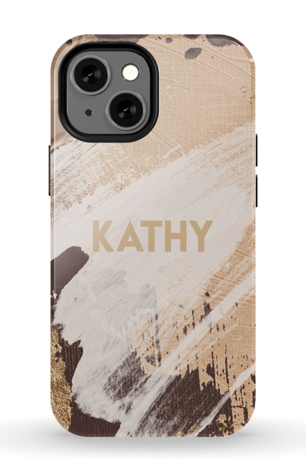 Personalized Beige Paint Phone Case