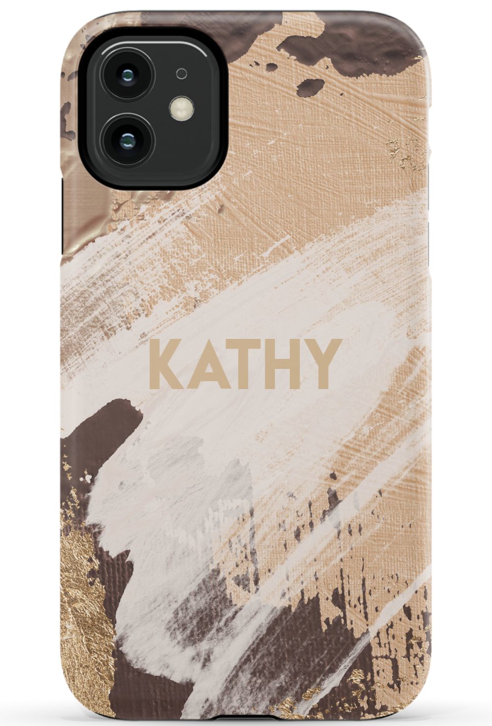 Personalized Beige Paint Phone Case