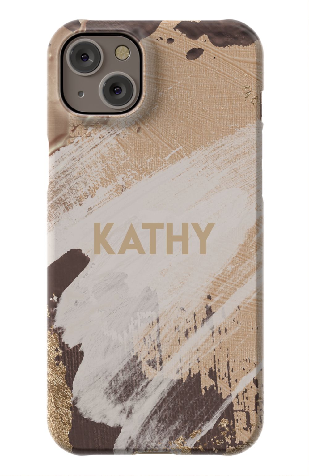 Personalized Beige Paint Phone Case