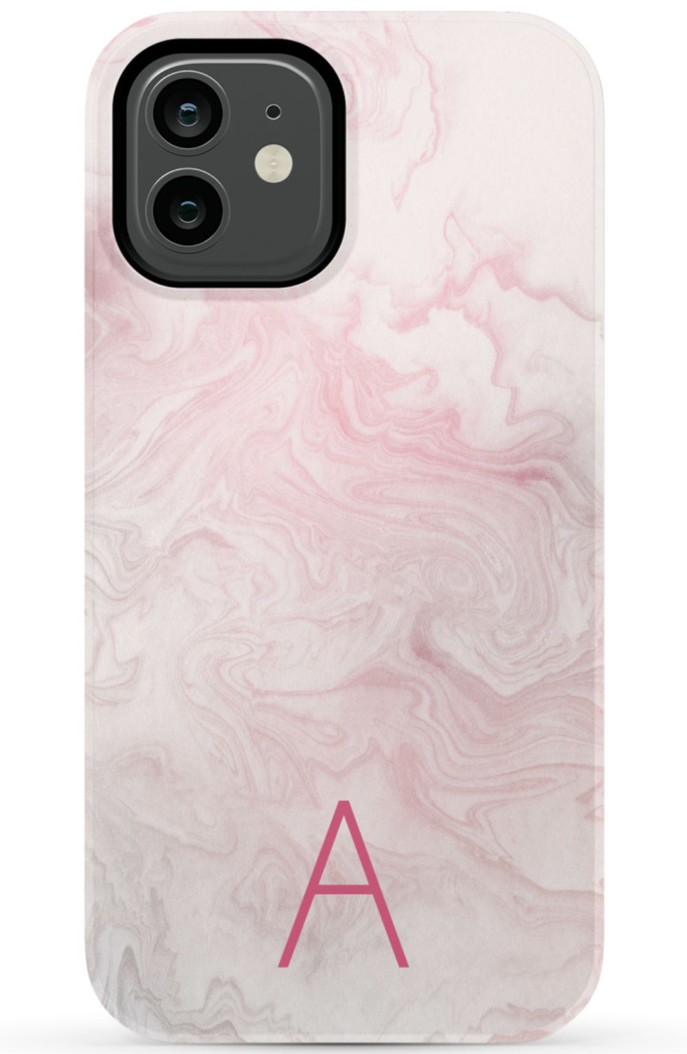Pink Waves Monogram Phone Case