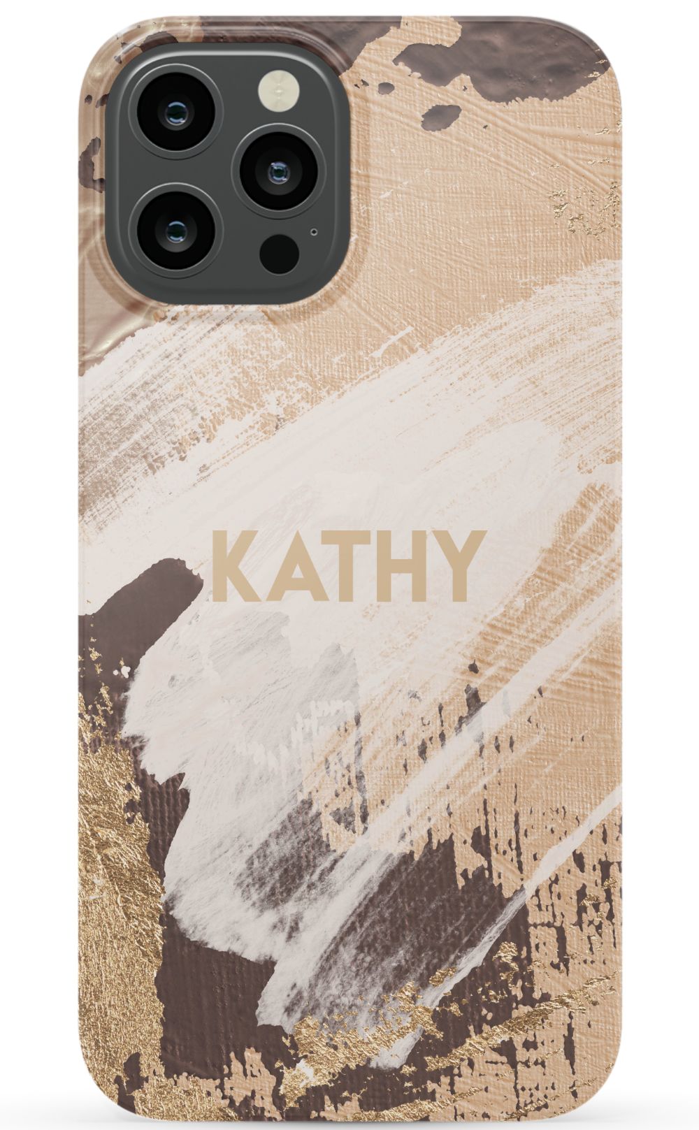 Personalized Beige Paint Phone Case