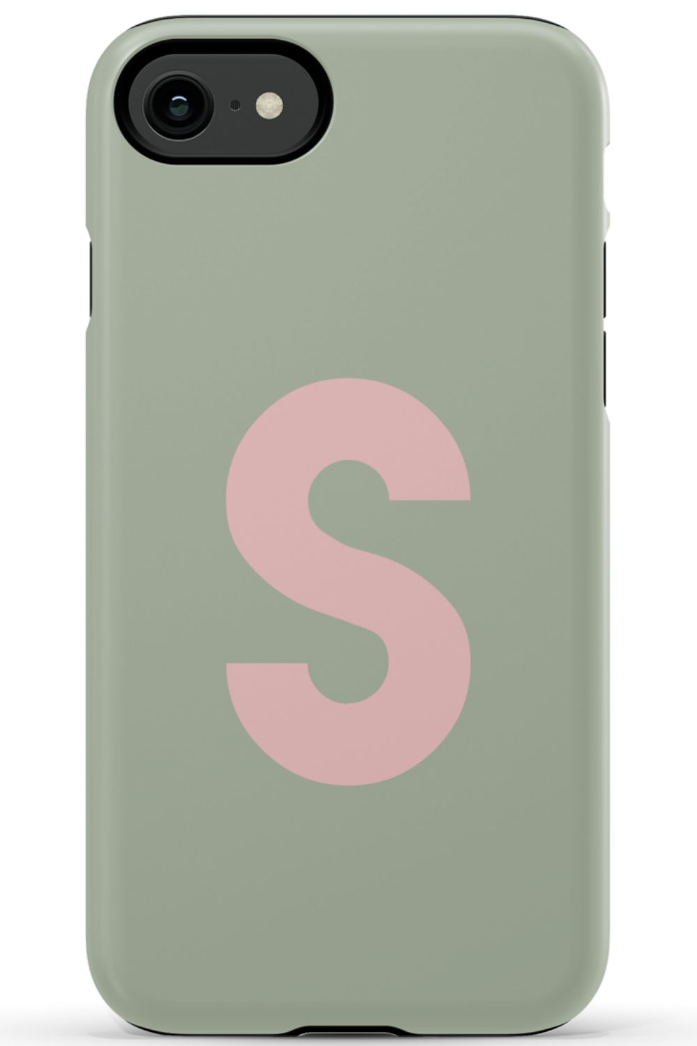 Nude Green Monogram Phone Case
