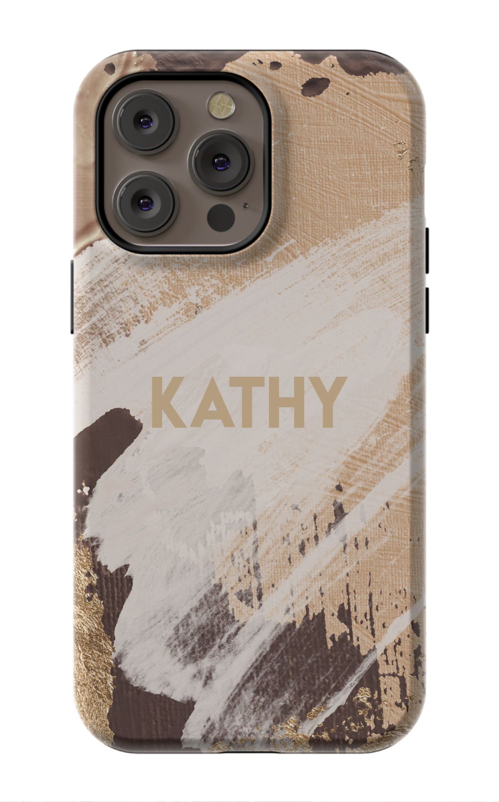 Personalized Beige Paint Phone Case
