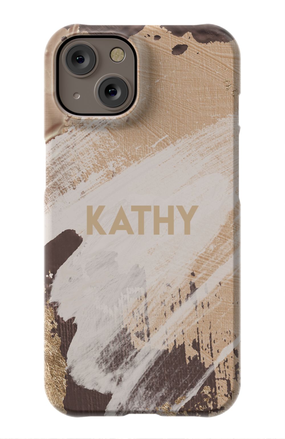 Personalized Beige Paint Phone Case