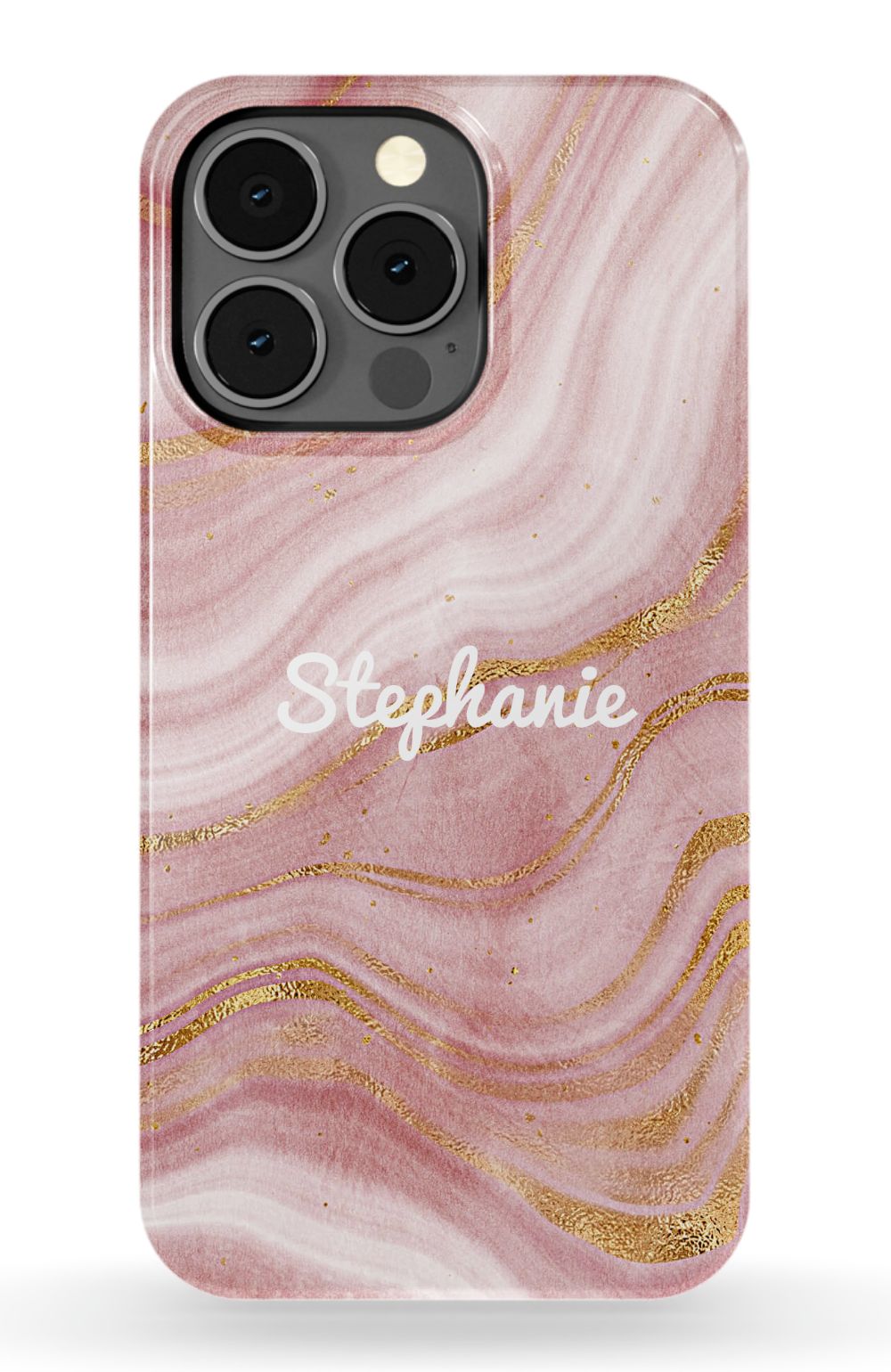 Personalized Pink Gold Emerald Phone Case