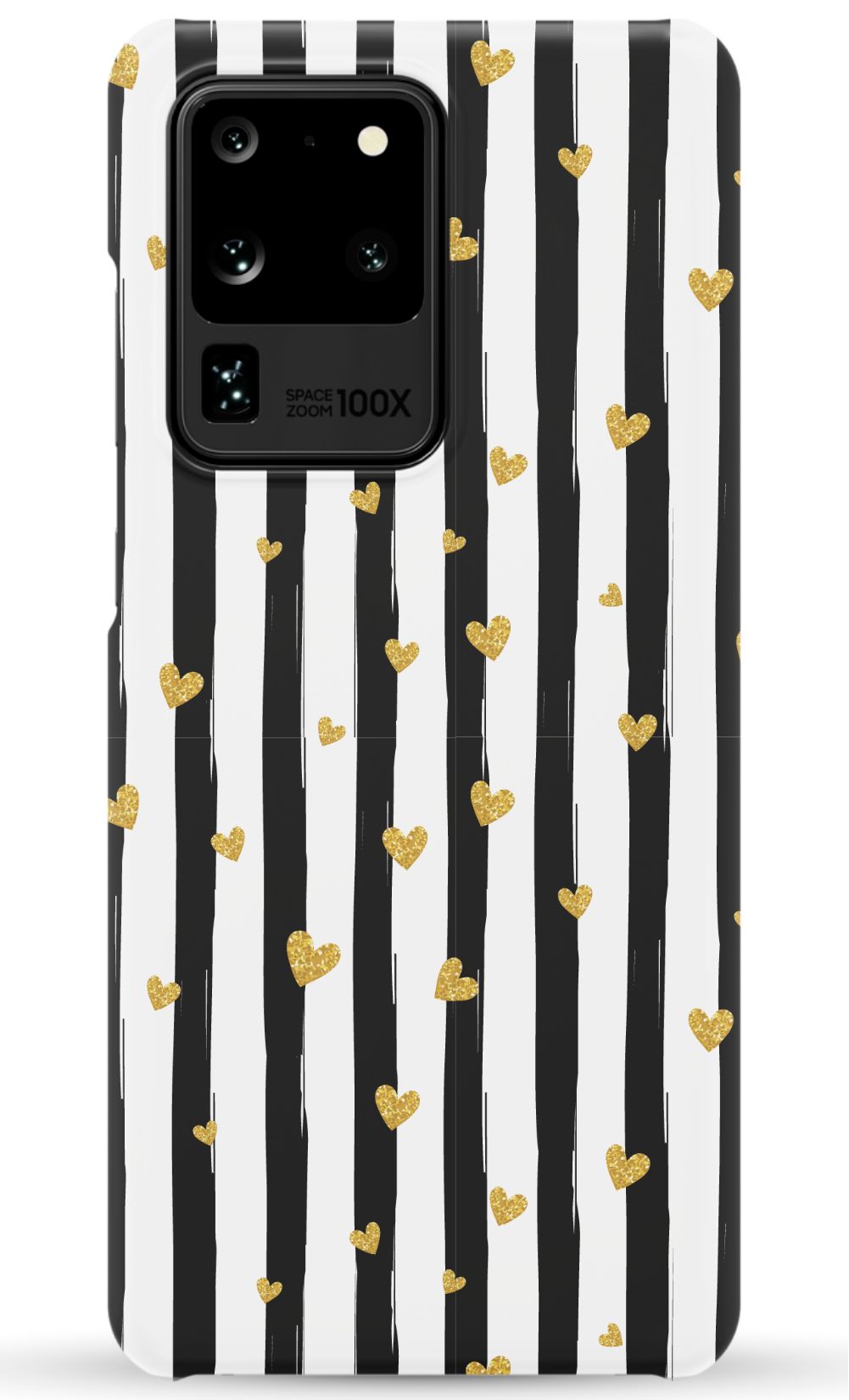 Personalized Stripes & Hearts Phone Case