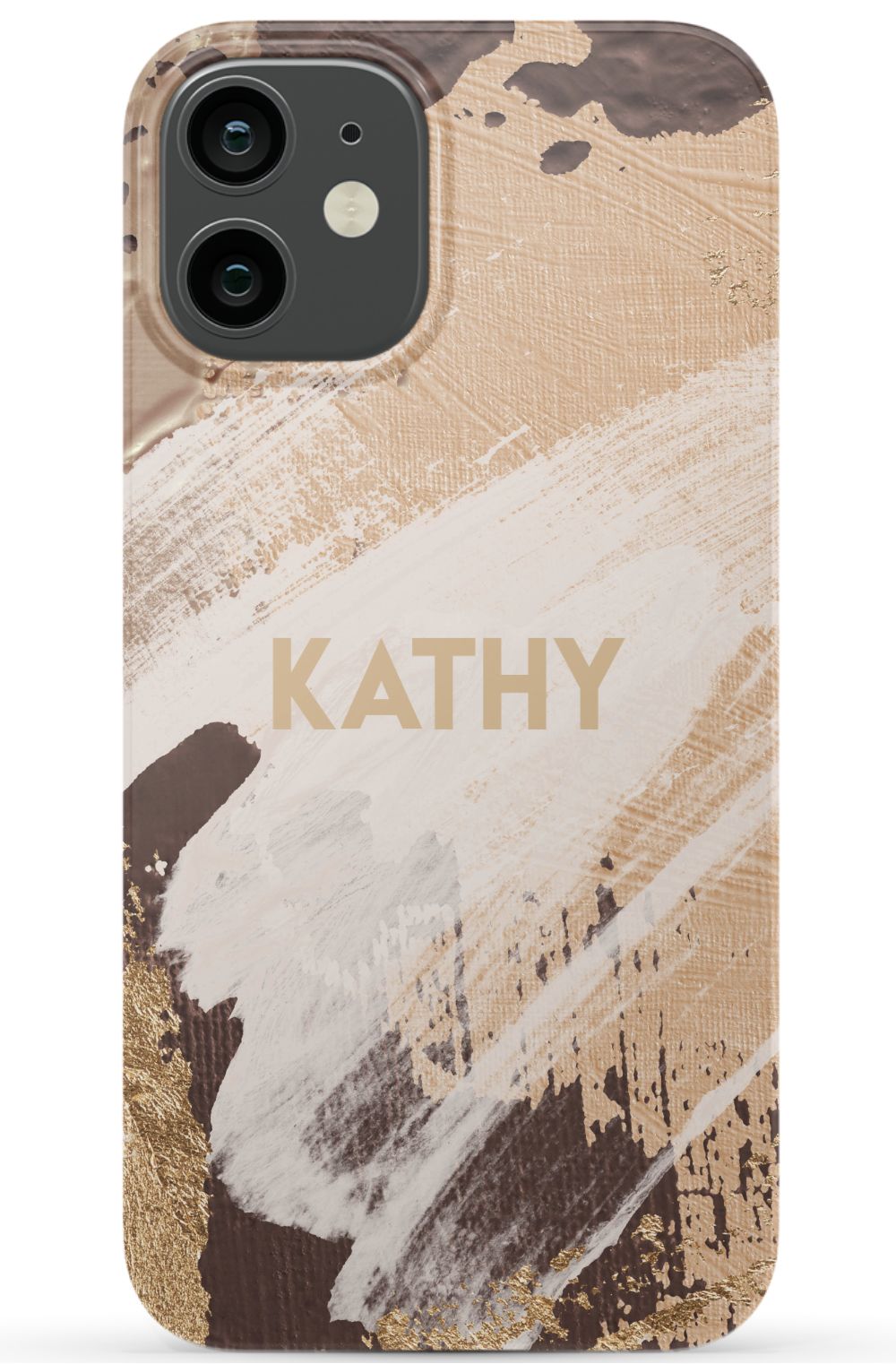 Personalized Beige Paint Phone Case