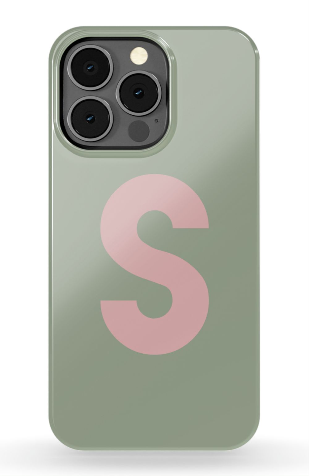 Nude Green Monogram Phone Case