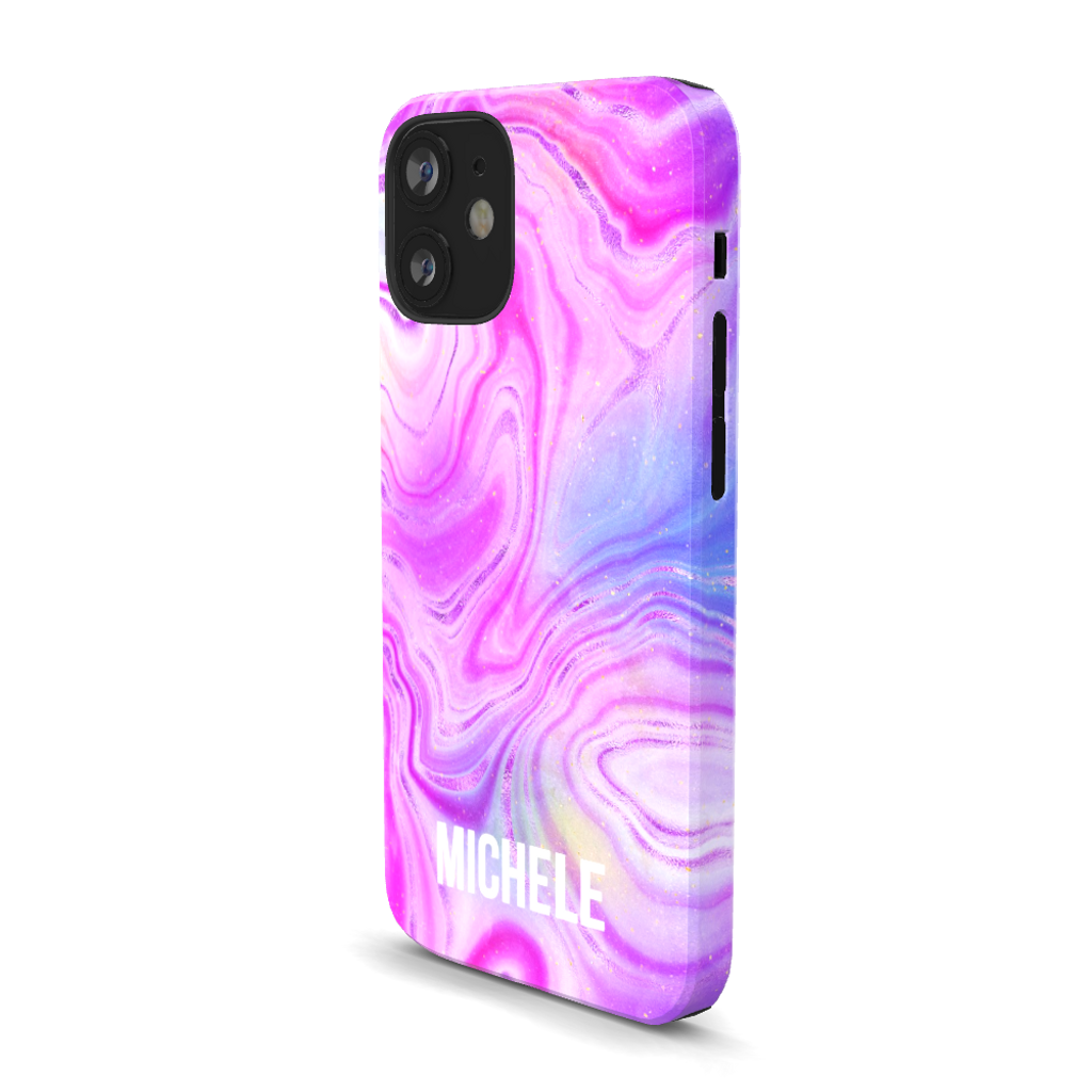 Personalized Pink Neon Emerald Phone Case