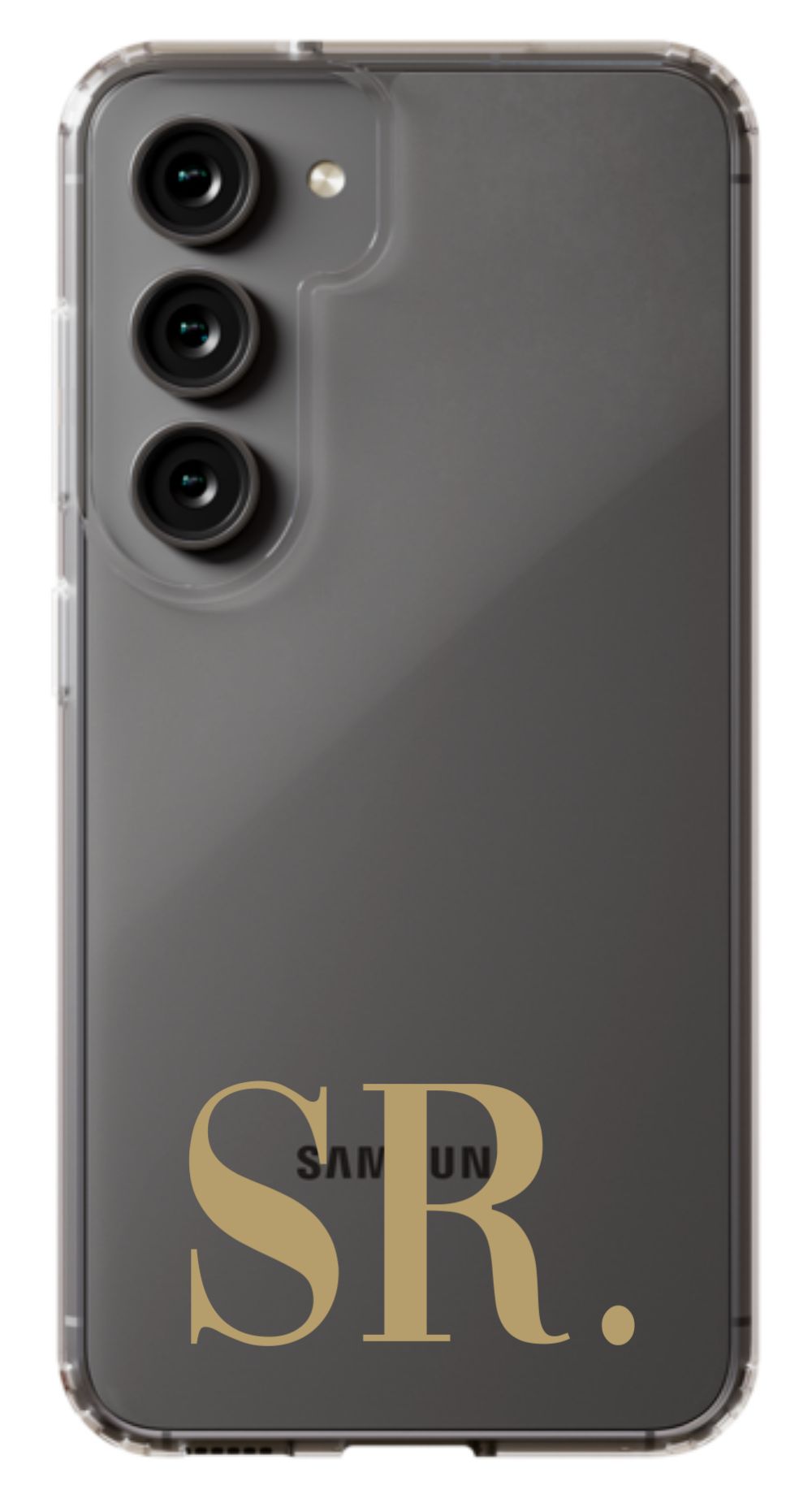 Your Initials on Clear Phone Case