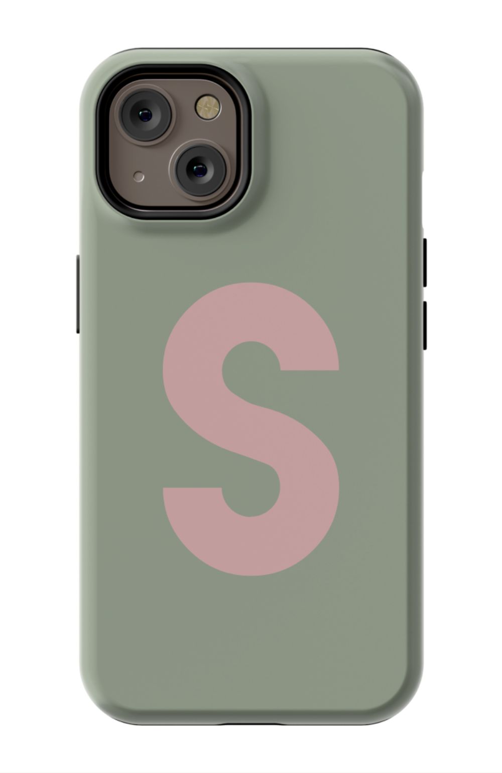 Nude Green Monogram Phone Case
