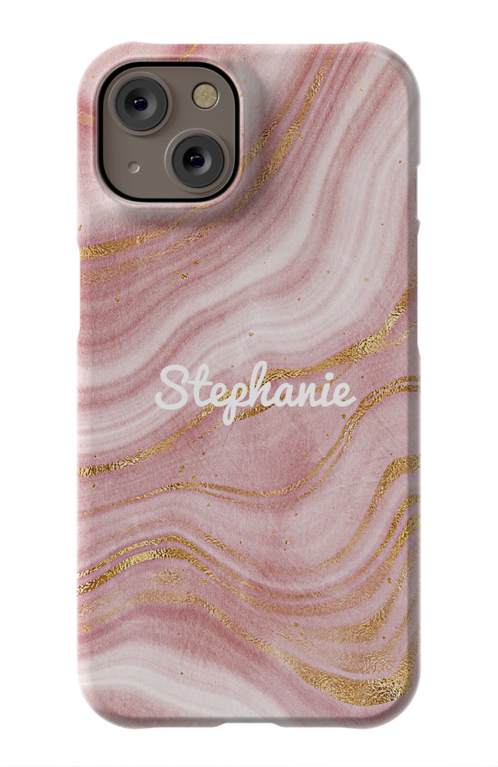 Personalized Pink Gold Emerald Phone Case