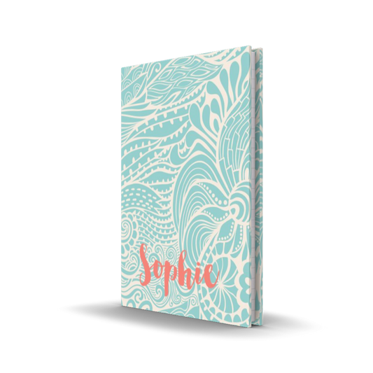Wavy Teal Personalized Journal
