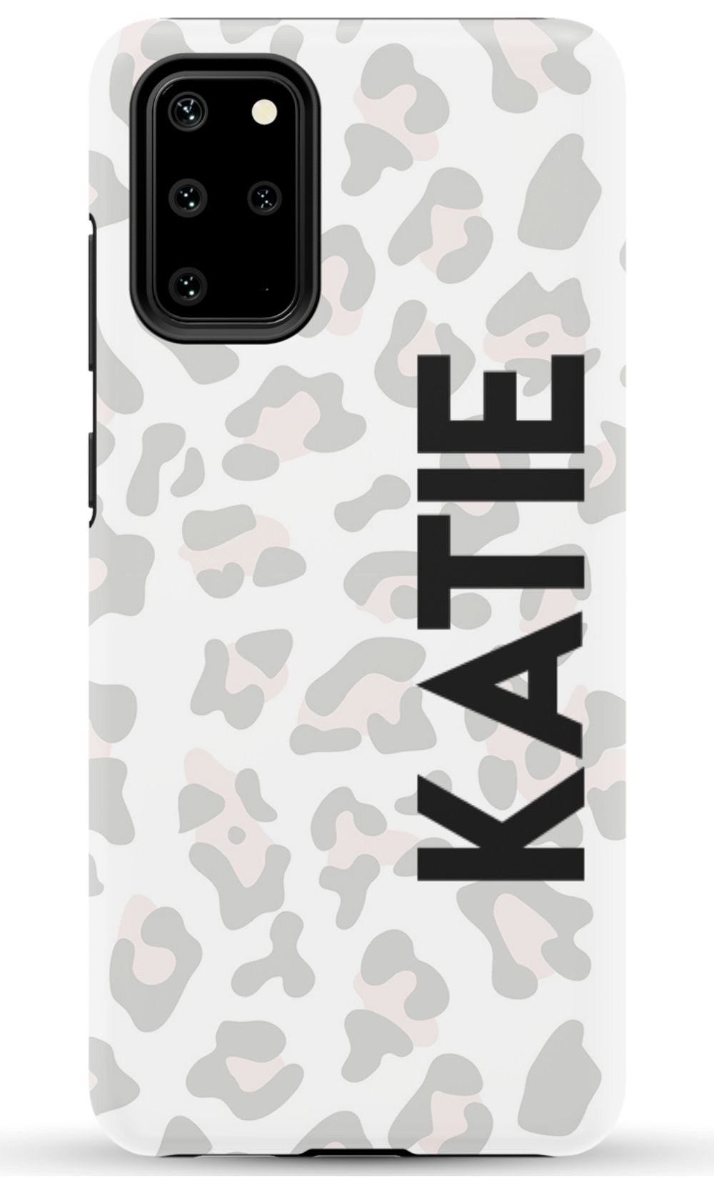 Personalized Grey Leopard Phone Case