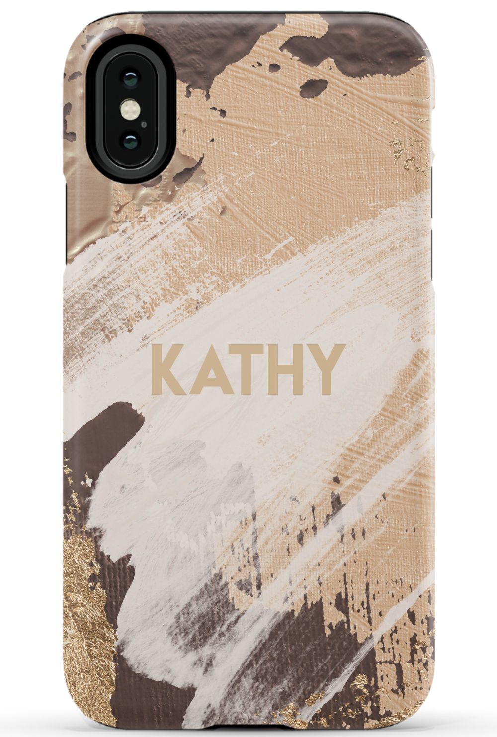 Personalized Beige Paint Phone Case