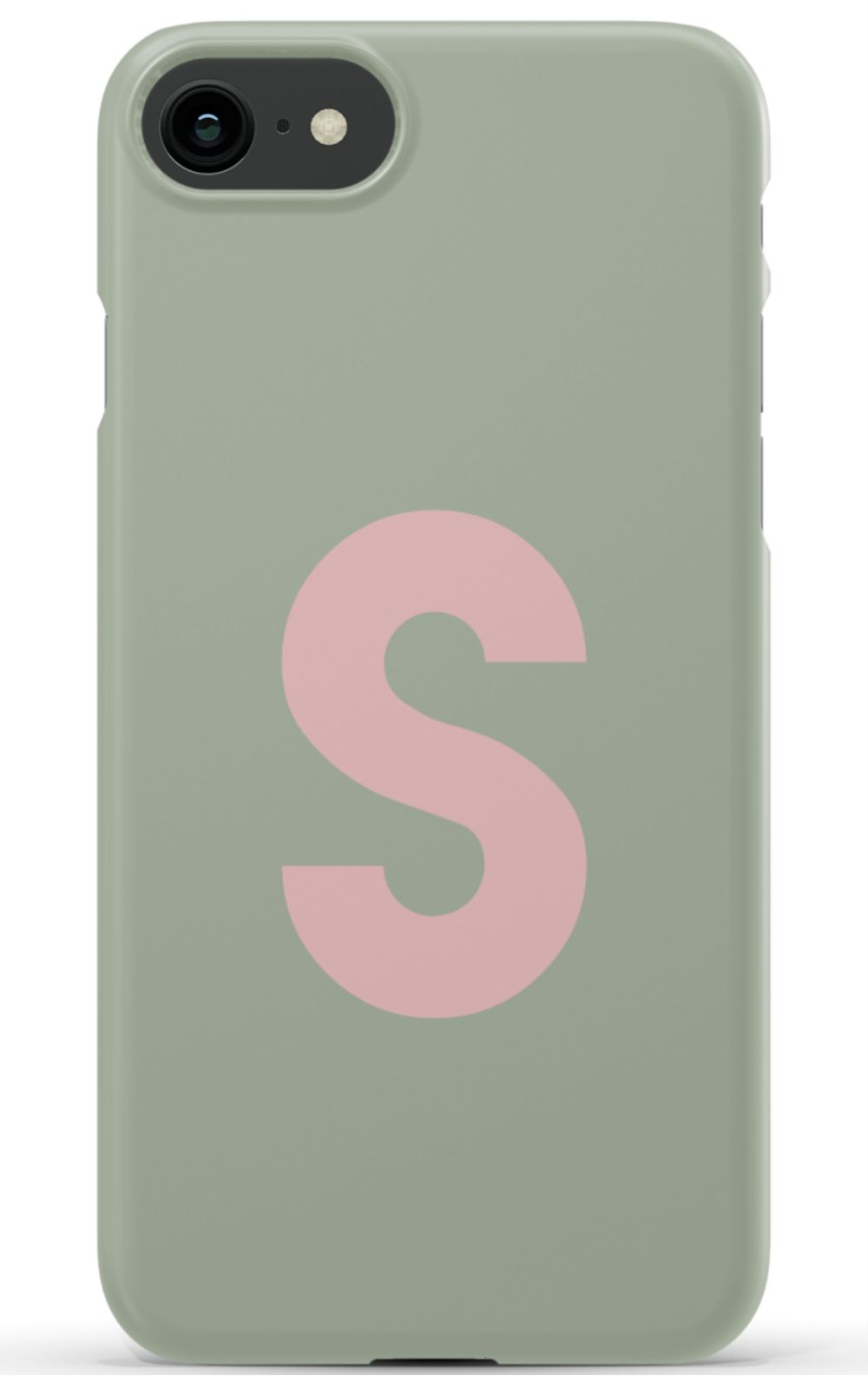 Nude Green Monogram Phone Case