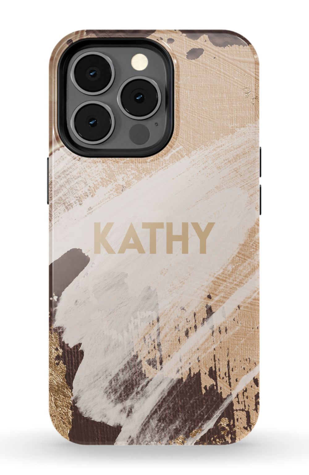 Personalized Beige Paint Phone Case