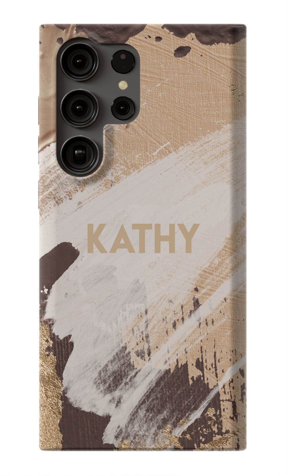 Personalized Beige Paint Phone Case