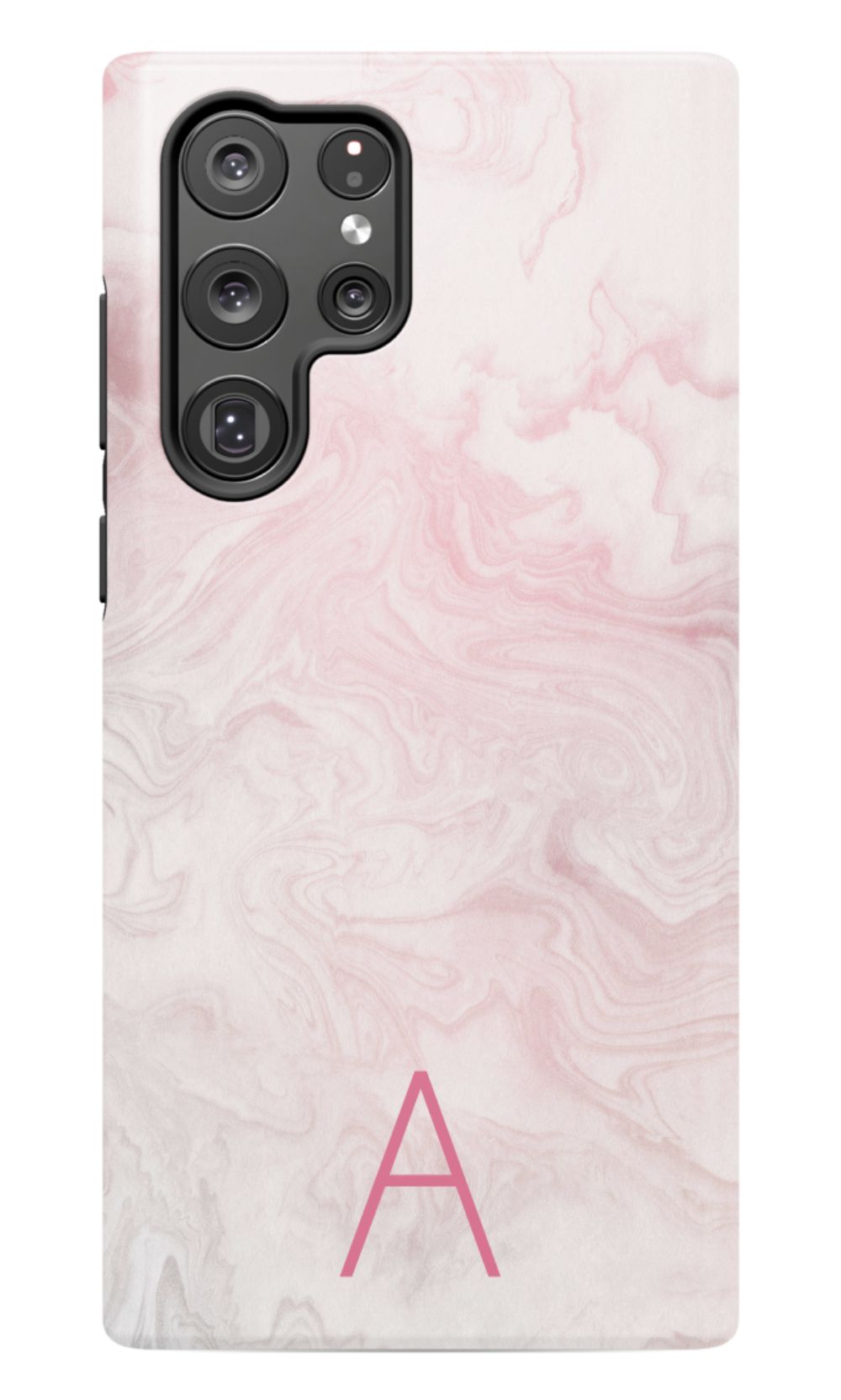 Pink Waves Monogram Phone Case