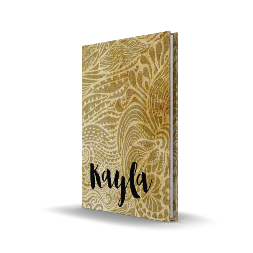 Wavy Gold Personalized Journal