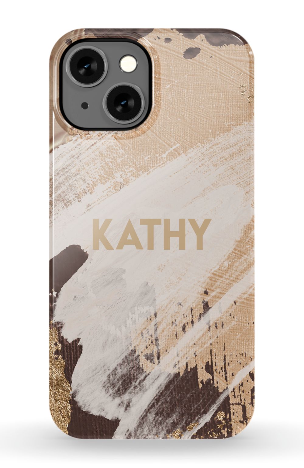 Personalized Beige Paint Phone Case