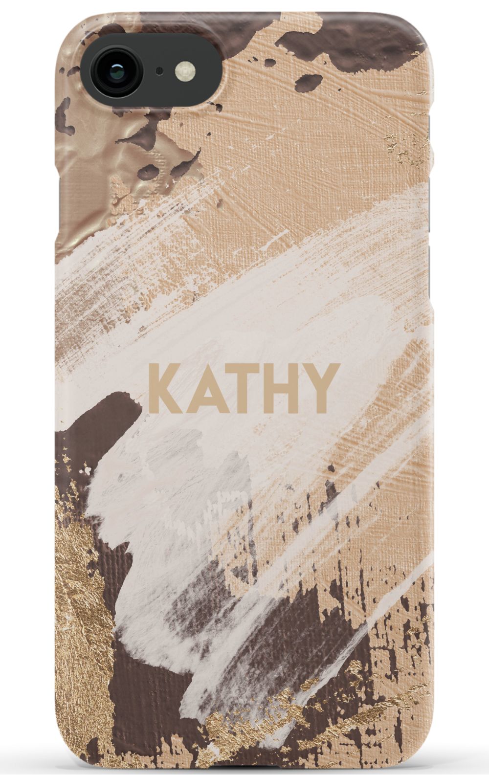 Personalized Beige Paint Phone Case