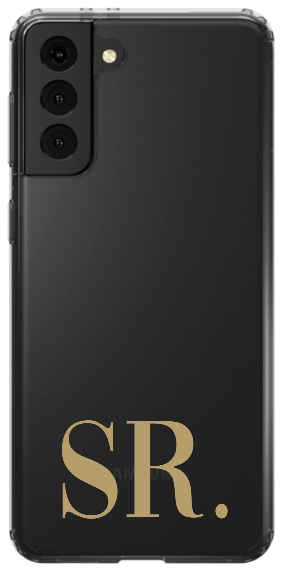 Your Initials on Clear Phone Case