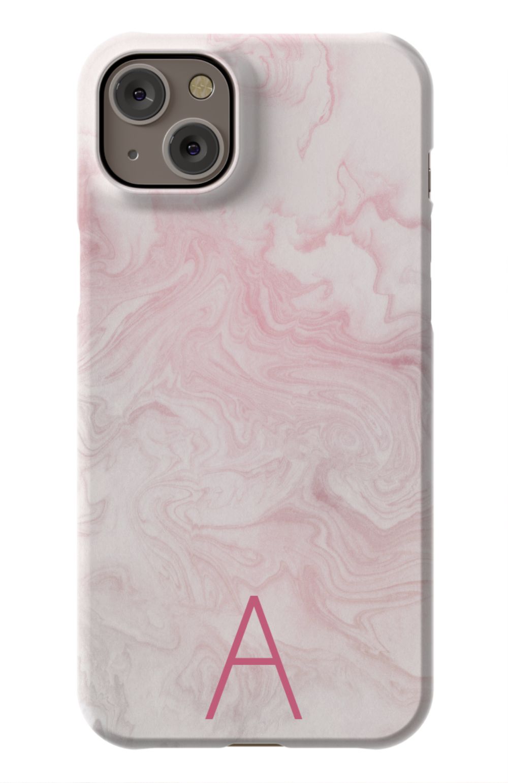 Pink Waves Monogram Phone Case