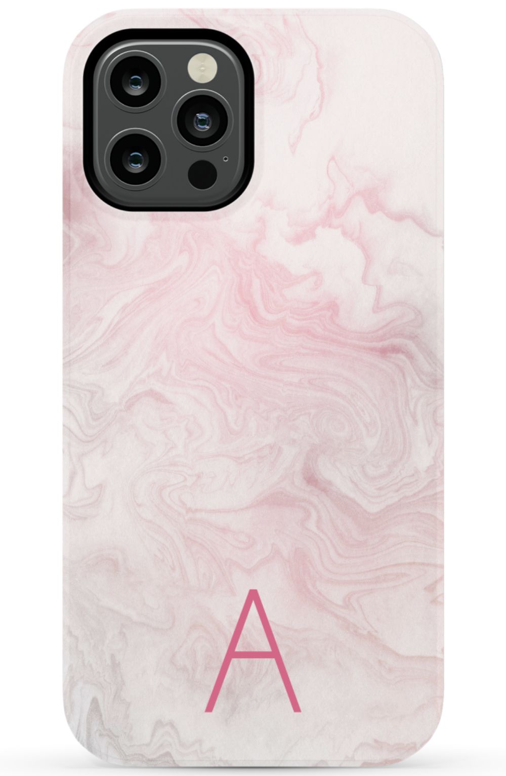Pink Waves Monogram Phone Case