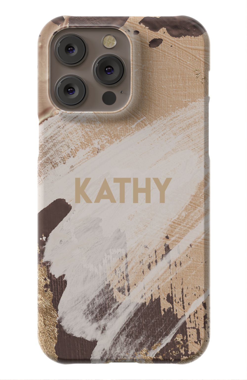 Personalized Beige Paint Phone Case
