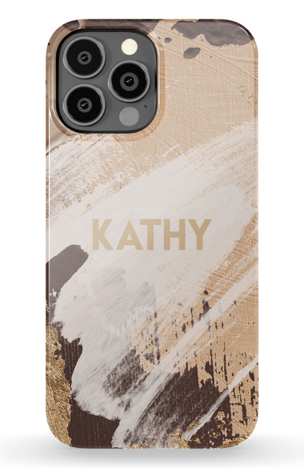 Personalized Beige Paint Phone Case