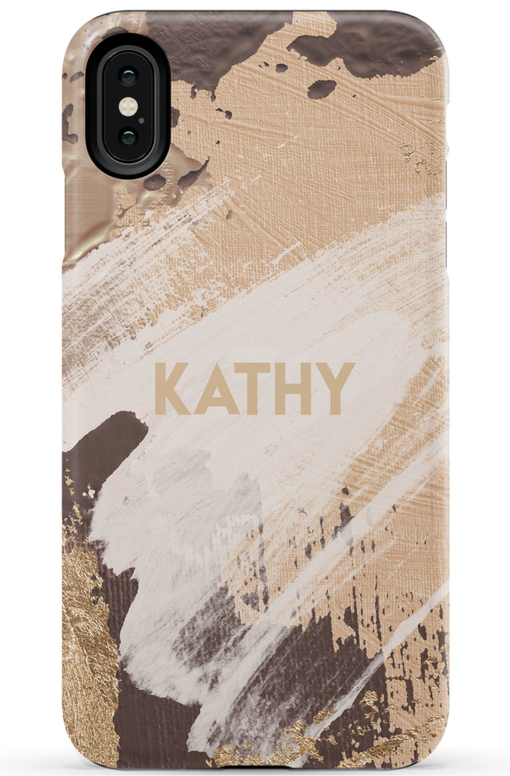 Personalized Beige Paint Phone Case