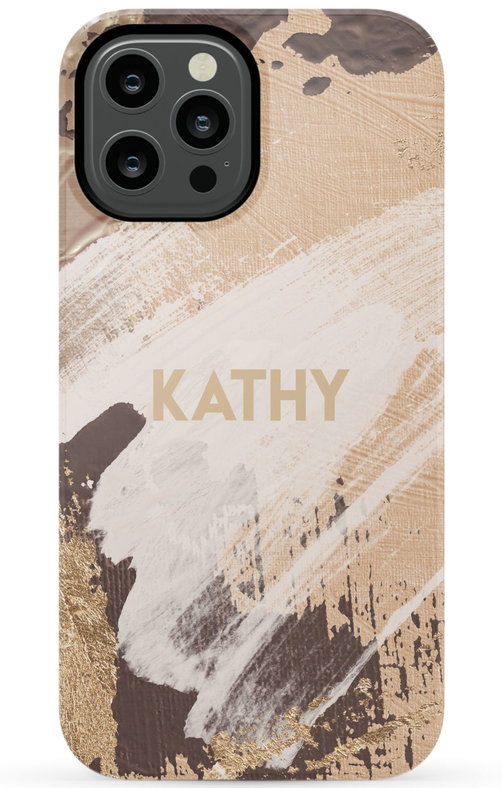 Personalized Beige Paint Phone Case