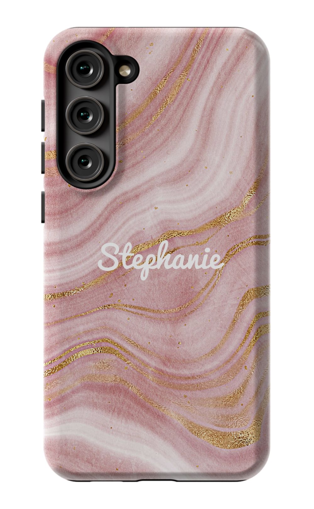 Personalized Pink Gold Emerald Phone Case