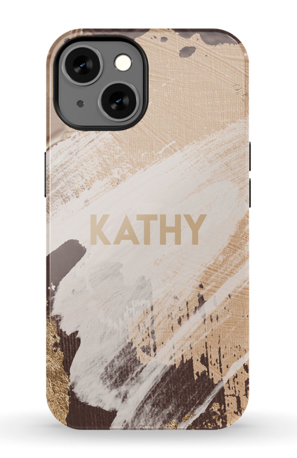Personalized Beige Paint Phone Case