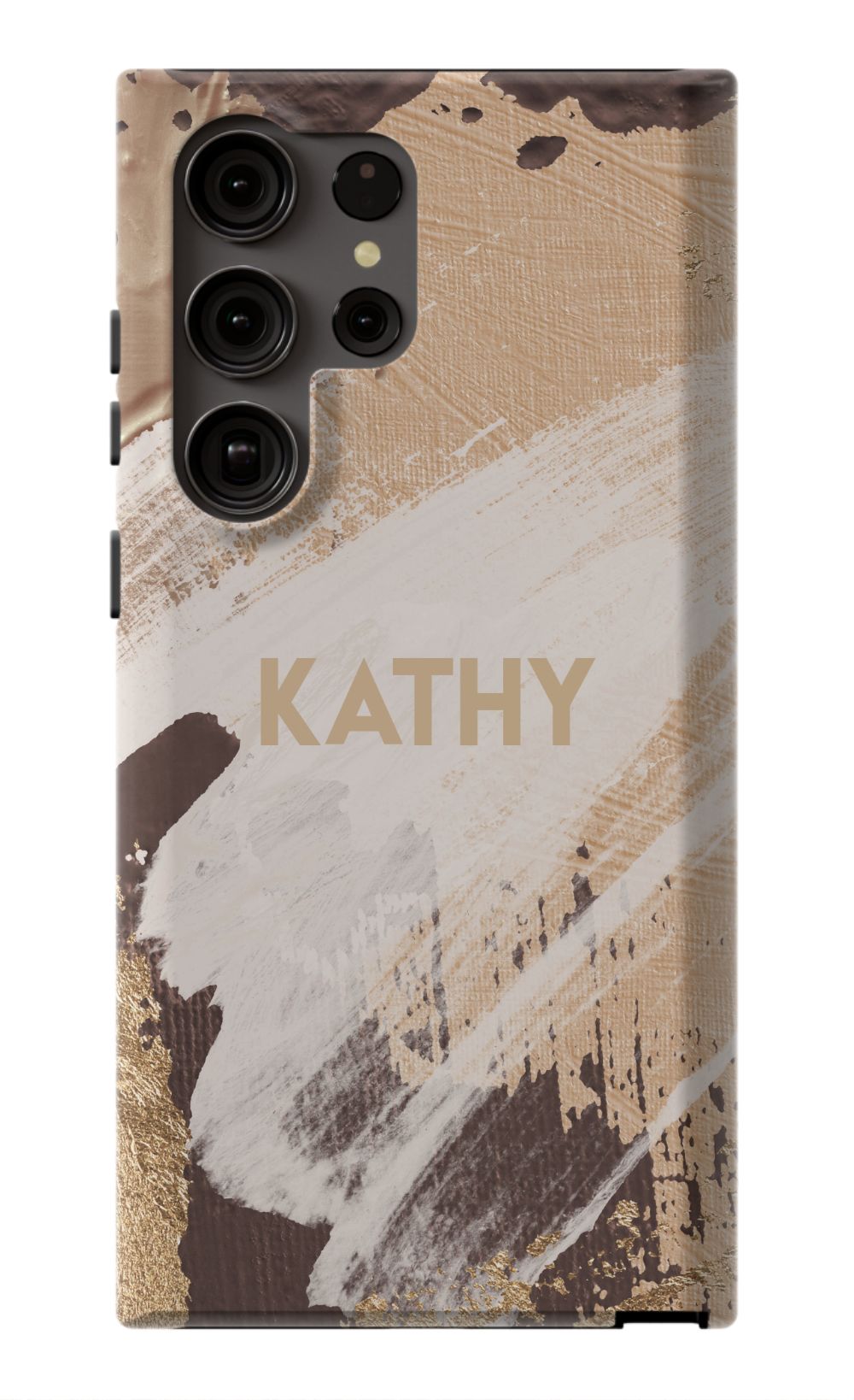 Personalized Beige Paint Phone Case