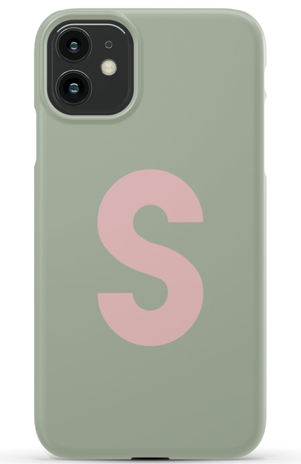 Nude Green Monogram Phone Case