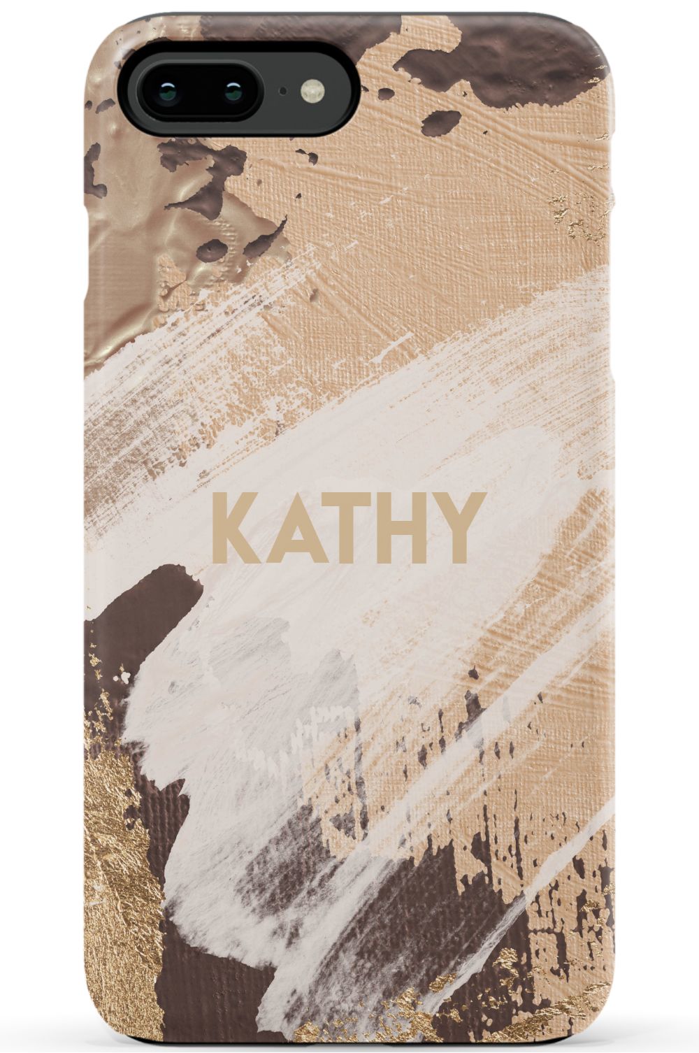 Personalized Beige Paint Phone Case