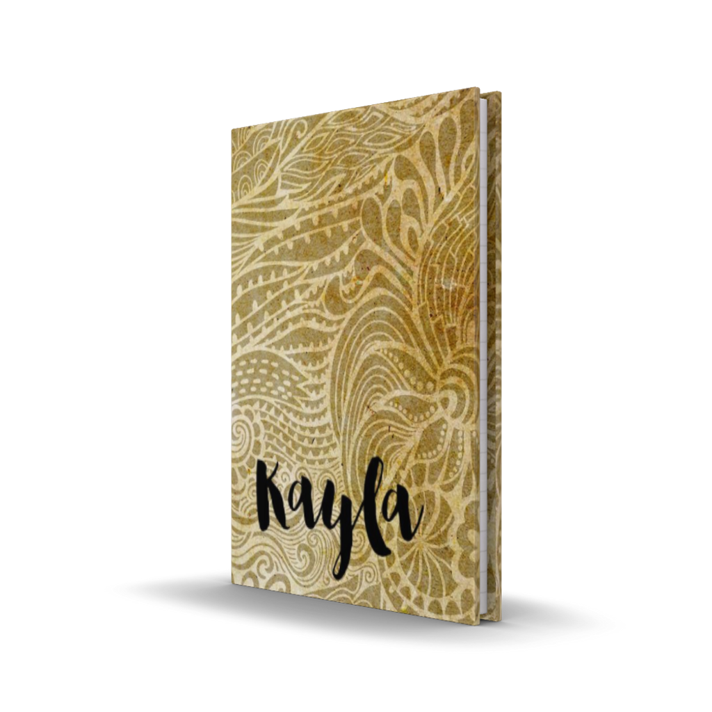 Wavy Gold Personalized Journal