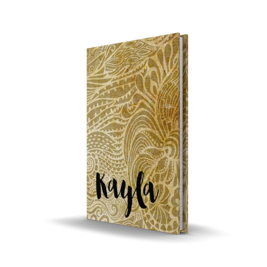 Wavy Gold Personalized Journal